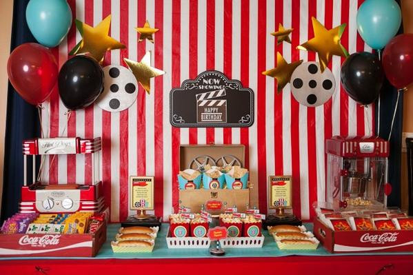 Kids Movie Birthday Party
 Movie Party Ideas for Kids Pretty Little Party Shop