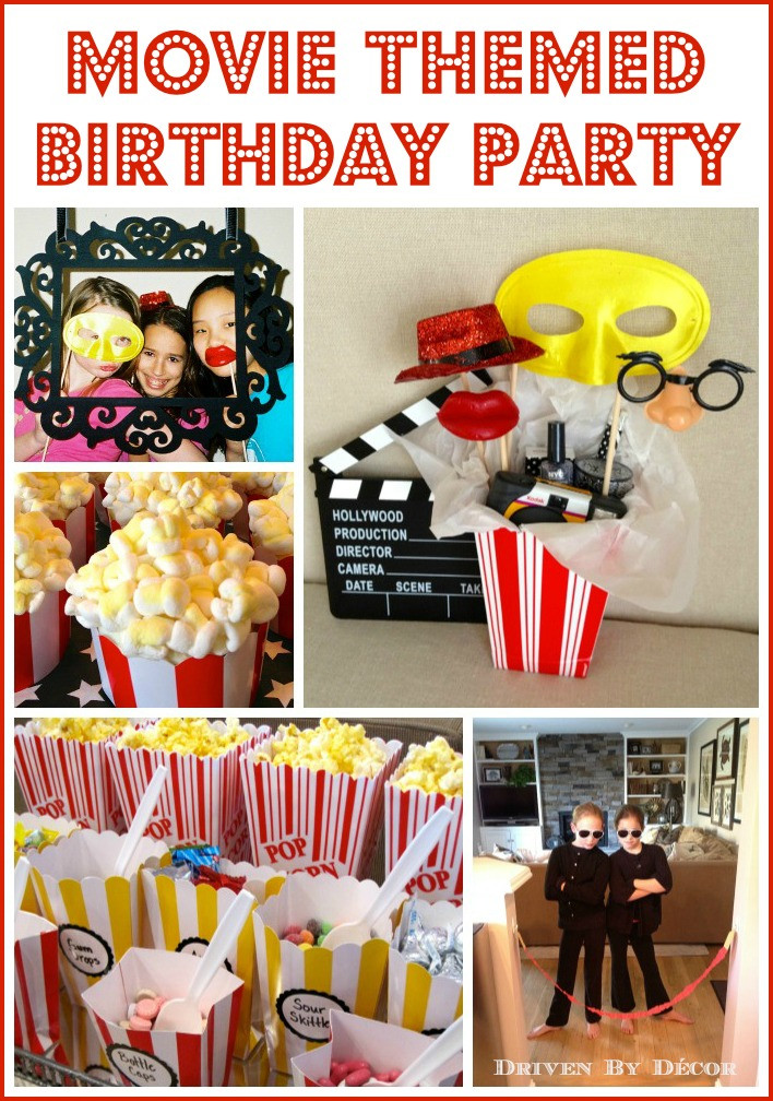 Kids Movie Birthday Party
 Movie Themed Birthday Party