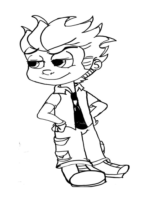Kids Online Coloring
 Kids Page Johnny Test Coloring Pages