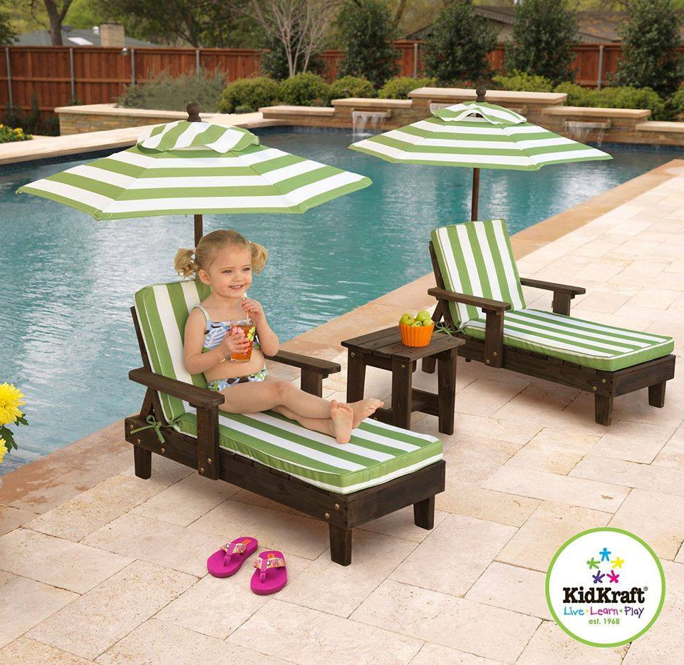 Kids Outdoor Furniture
 Kids Lounge Chairs with Umbrella