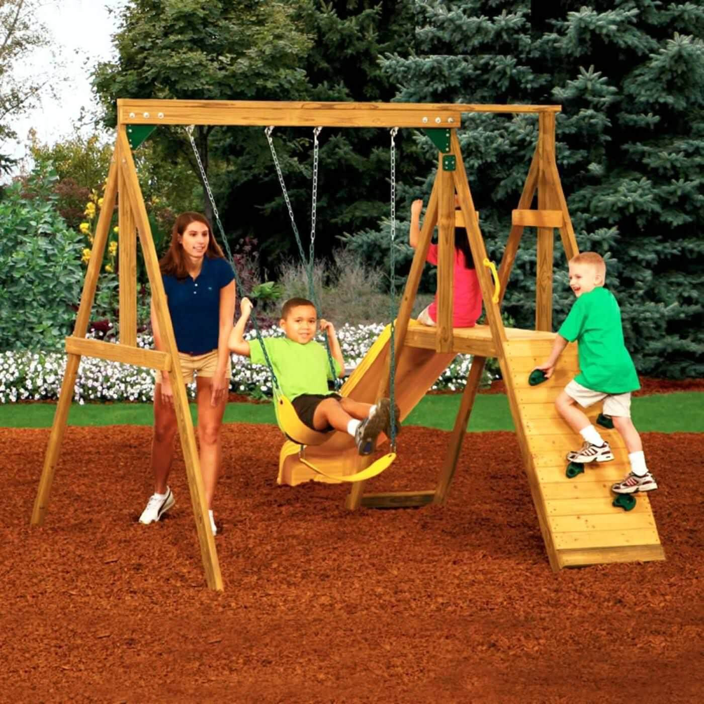 Kids Outdoors Playground
 Best 35 Kids Home Playground Ideas AllstateLogHomes