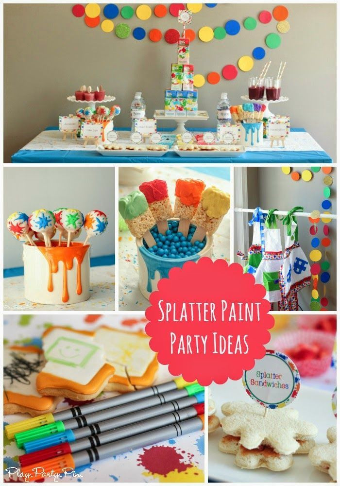 Kids Painting Party Near Me
 Splatter paint party ideas from playpartypin