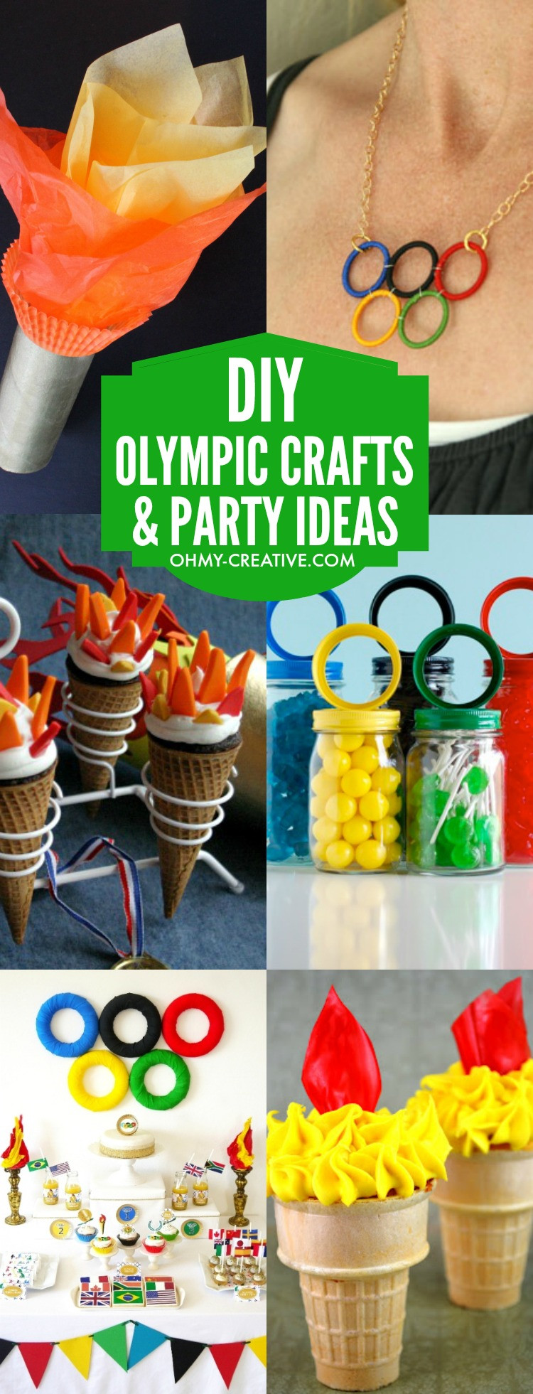 Kids Party Craft Ideas
 DIY Olympic Crafts And Party Ideas Oh My Creative