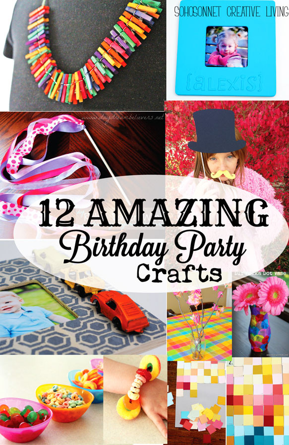 Kids Party Craft Ideas
 12 Birthday Party Craft Activities for Kids SohoSonnet