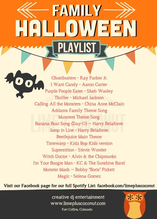 Kids Party Music Playlist
 Halloween Playlist for kids parties by lime coconut