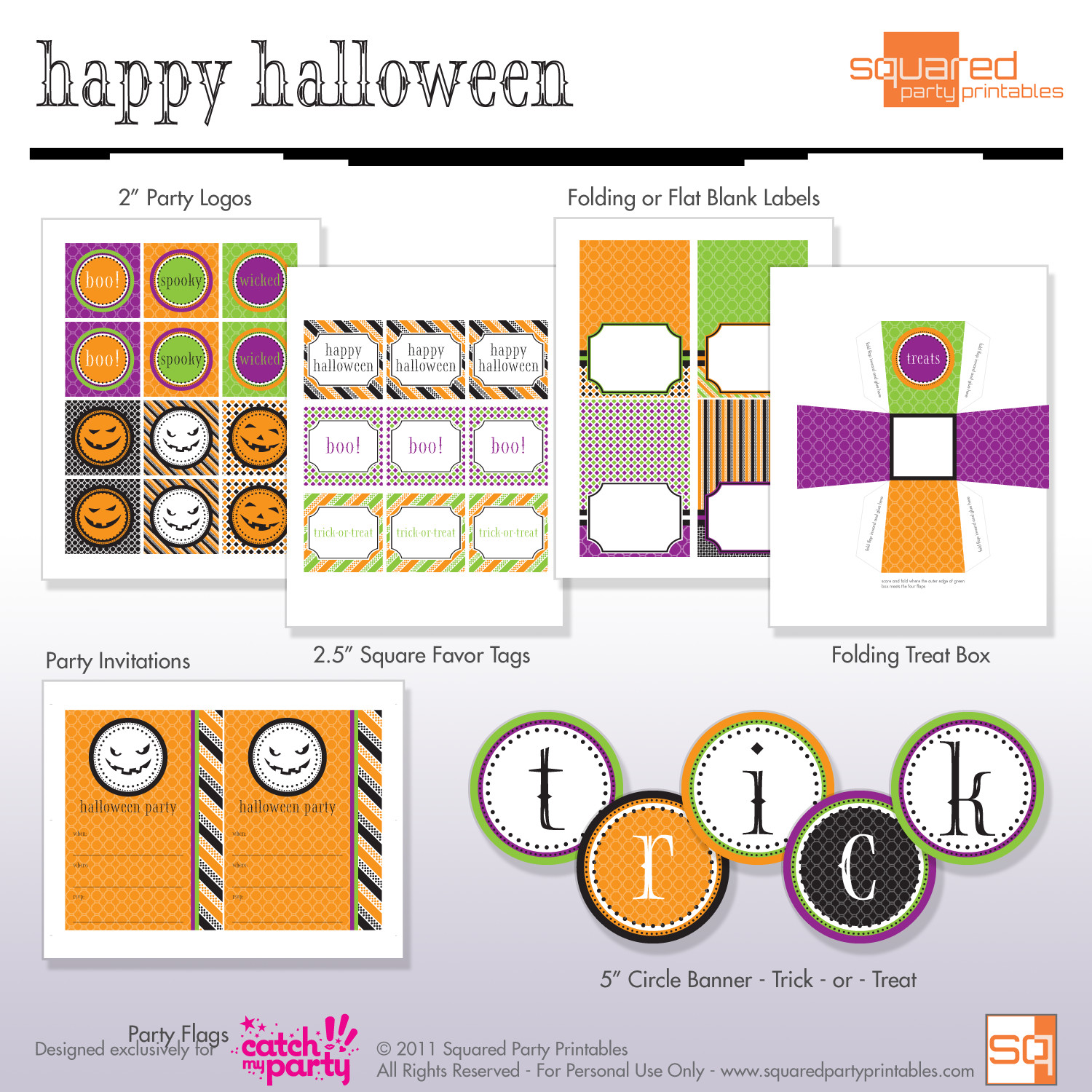 Kids Party Printables
 Fun and Facts with Kids Halloween Free Printables