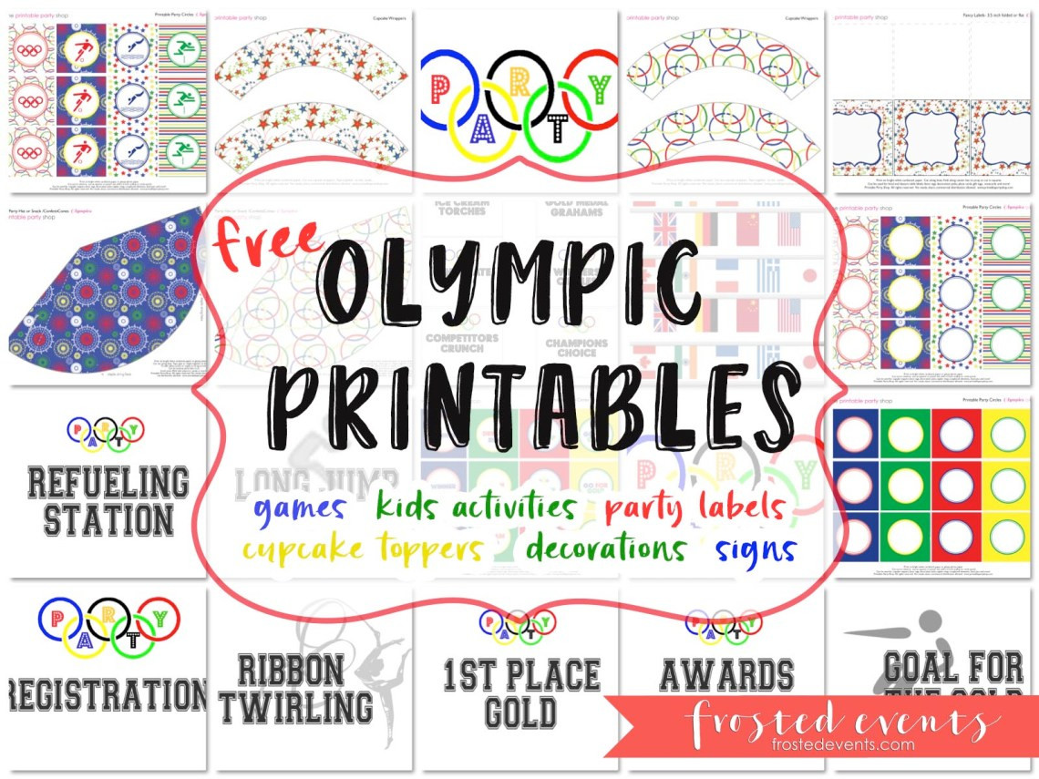 Kids Party Printables
 Olympics for Kids Fun Olympic Games and Party Printables