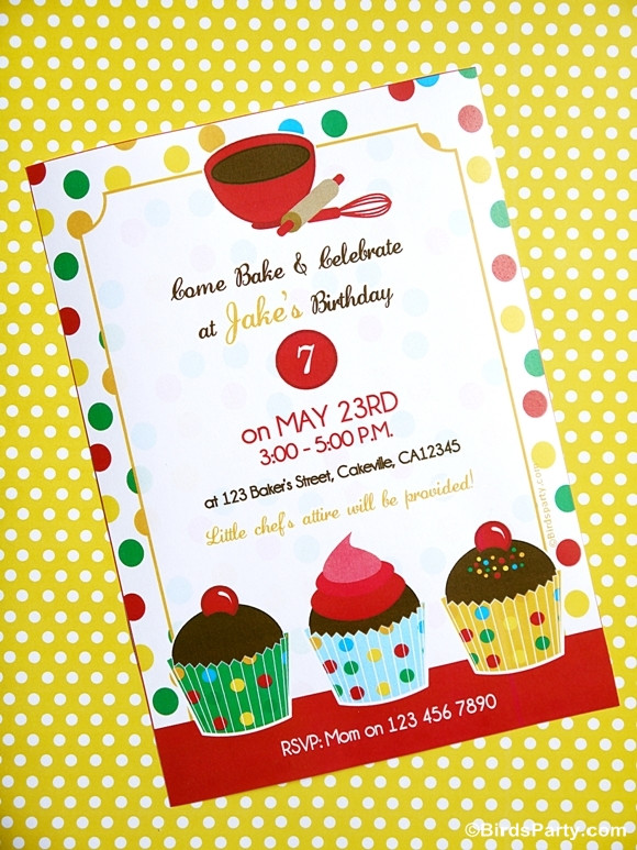 Kids Party Printables
 How to Style a Baking Party for Boys & Girls Party Ideas