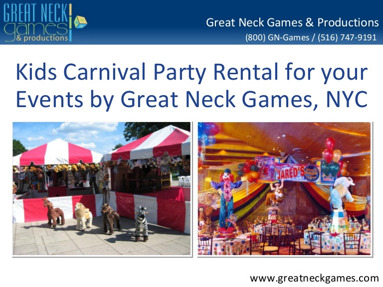 Kids Party Rental Nyc
 Kids Carnival Party Rental for your Events by Great Neck