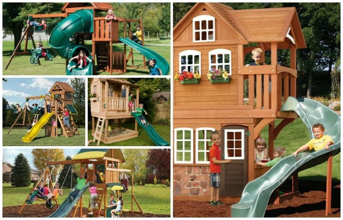 Kids Playhouse Swing Set
 25 Big Kid Playhouses Your Kids Will Adore Nerdy Mamma