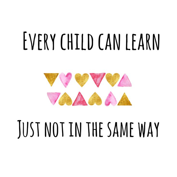 Kids Quotes About Learning
 Every child can learn just not in the same way