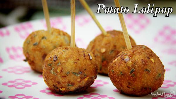 Kids Recipes India
 Potato Lollipop Kids Snacks Recipes