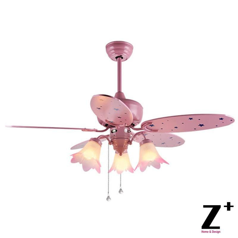 Kids Room Ceiling Fan
 American Country Style Kid room for children Led lights
