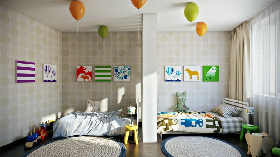 Kids Room Devider
 Sibling Spaces 3 Design Tips for Your Kids’ d Room