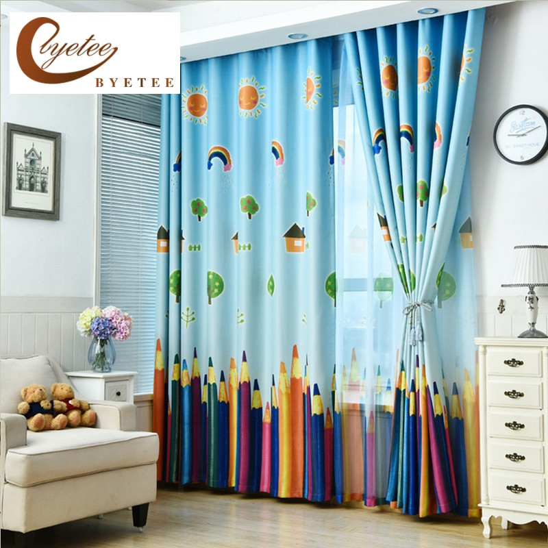 Kids Room Drapes
 [byetee] New Curtains Blackout Curtain Fabric Pencil