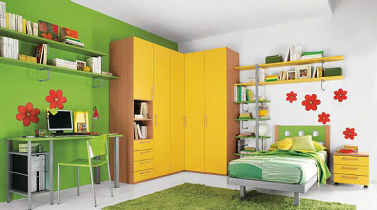 Kids Room Layout
 Small Space Bedroom Designs for your Kids