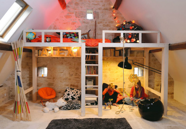 Kids Room Loft Bed
 Awesome Attic Loft Kids Bedroom Decoholic