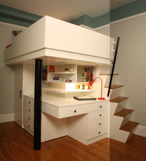 Kids Room Loft Bed
 Child s Loft Bedroom Modern Kids new york by