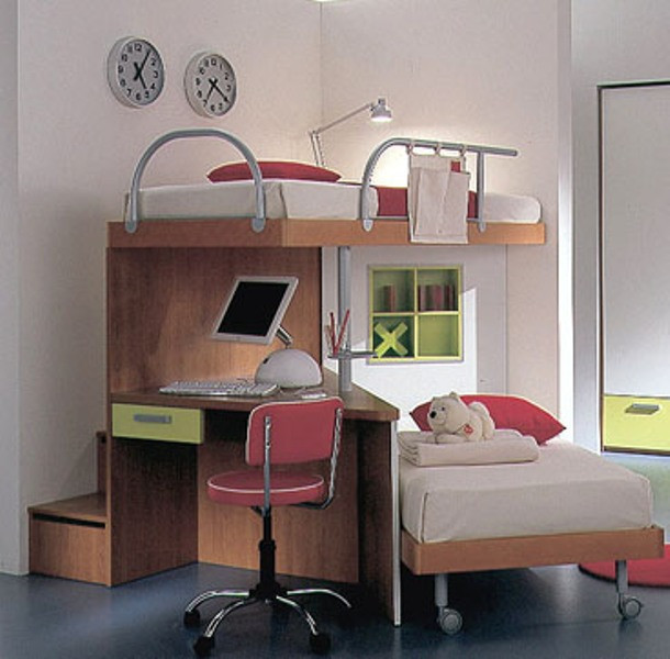 Kids Room Loft Bed
 20 Loft Beds With Desks To Save Kid’s Room Space