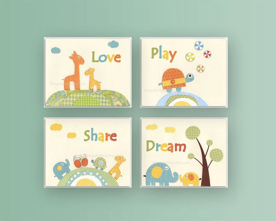 Kids Room Prints
 Kids wall art decor Nursery art prints Baby Room decor