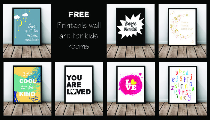 Kids Room Prints
 FREE kids room wall prints