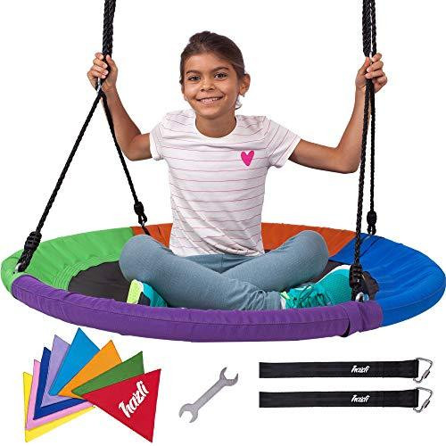 Kids Round Swing
 40" Round Outdoor Tree Swing for Kids Saucer