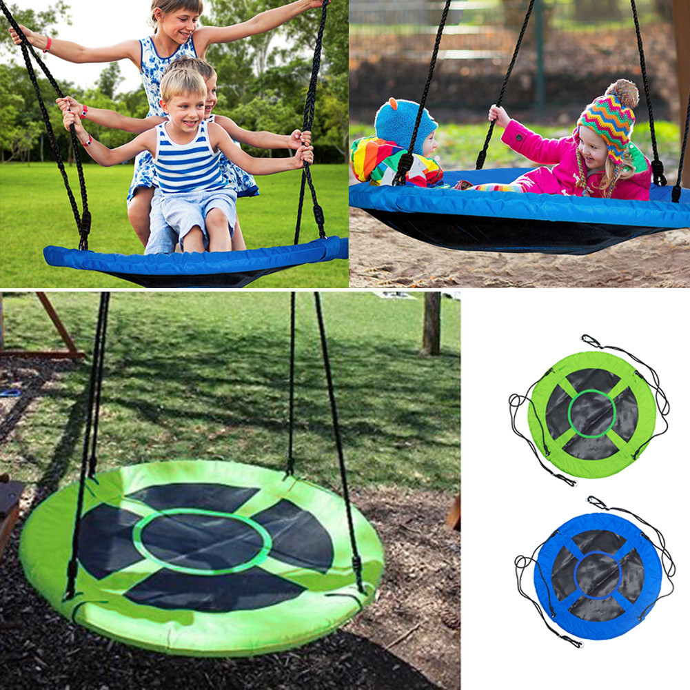 Kids Round Swing
 40" Kids Tree Saucer Swing Outdoor Garden Round Children