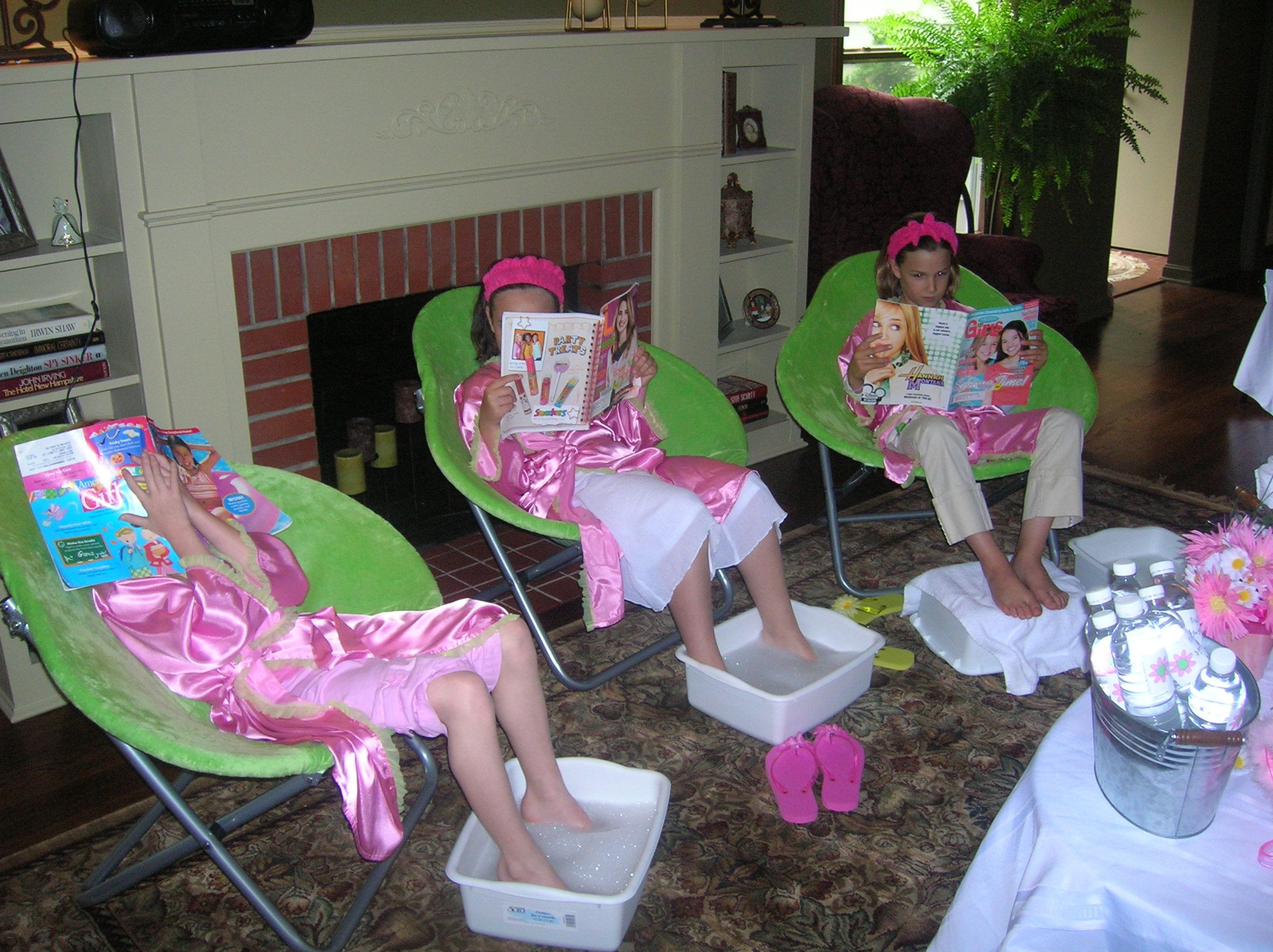 Kids Salon Party
 spa party ideas