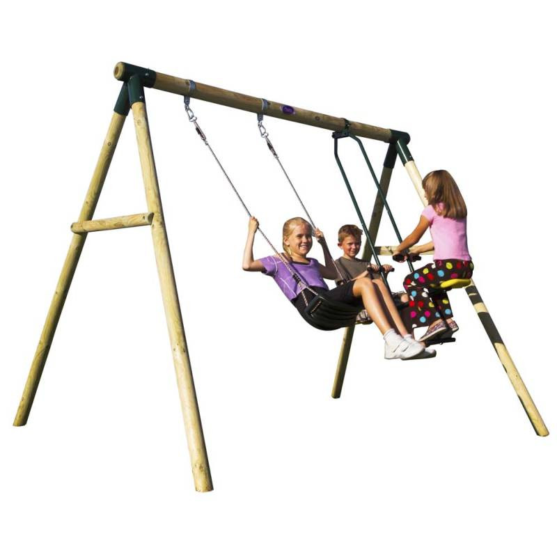 Kids Single Swing
 Plum Kids Single Swing Set with 2 Seat Glider