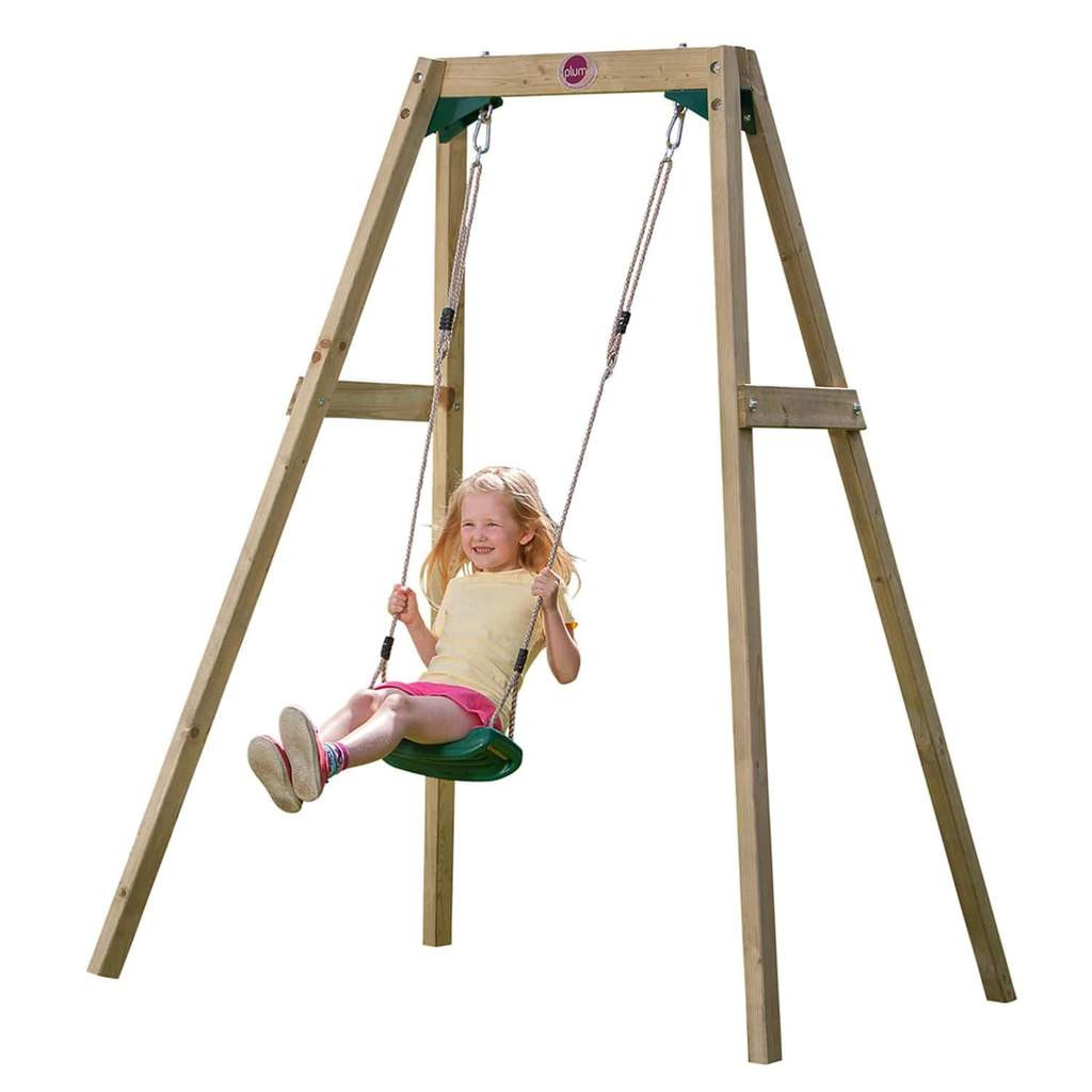 Kids Single Swing
 Single Wooden Childrens Swing Set by Plum Play Australia