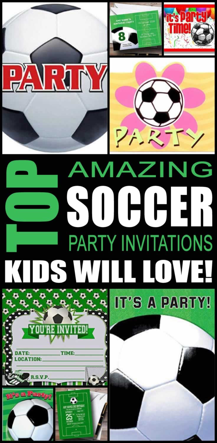 Kids Soccer Party
 Top Soccer Party Invitations Kids Will Love