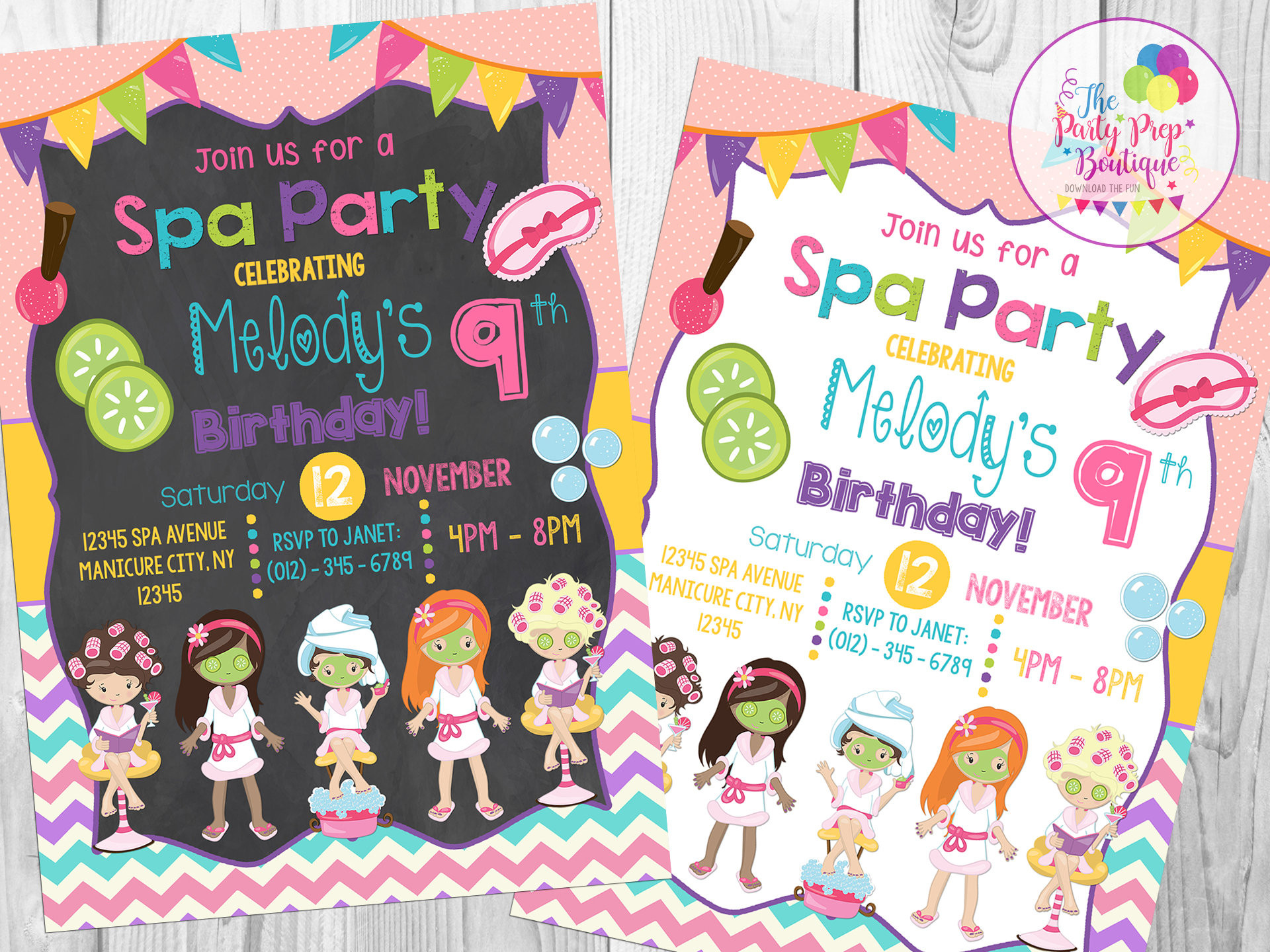 Kids Spa Party Invitations
 Spa Party Invitation Spa Birthday Party Invitation Kids