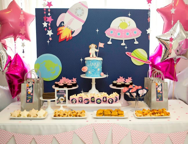 Kids Space Party
 Cool party ideas for kids A girly twist on a space themed