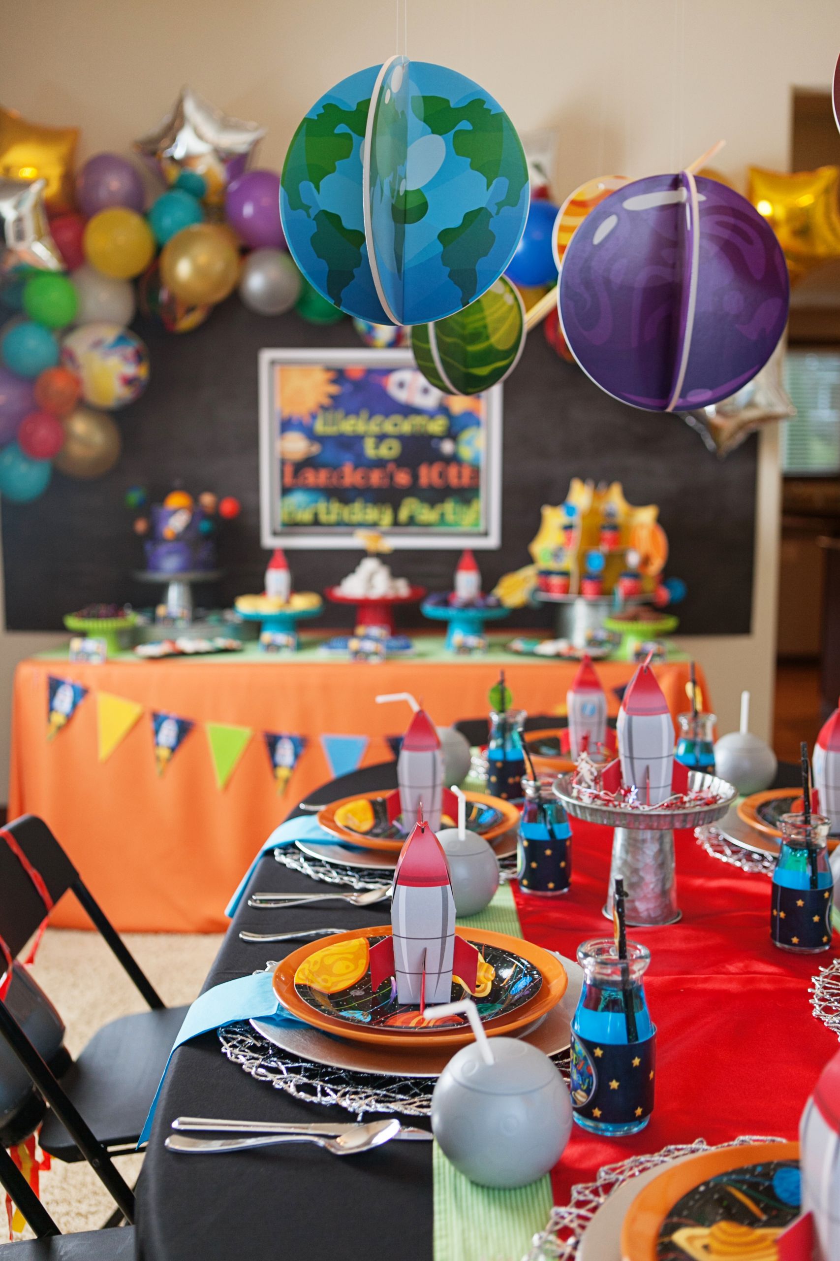 Kids Space Party
 An Out of this World Boy’s Space Themed Birthday Party