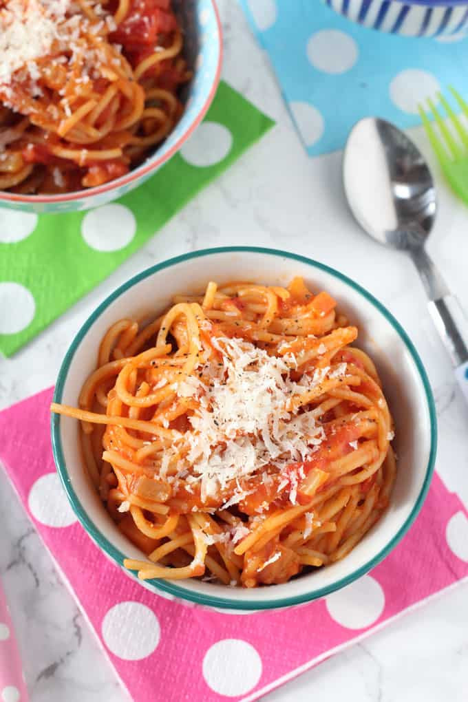 Kids Spaghetti Recipes
 Simple Tomato Spaghetti for Kids My Fussy Eater