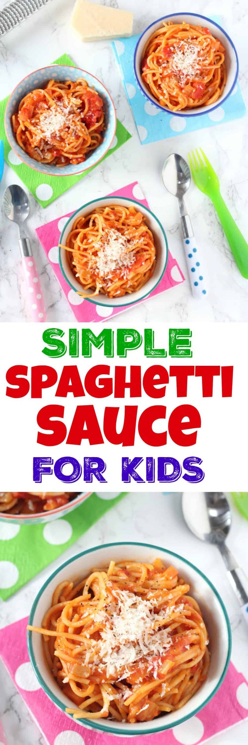 Kids Spaghetti Recipes
 Simple Tomato Spaghetti for Kids My Fussy Eater