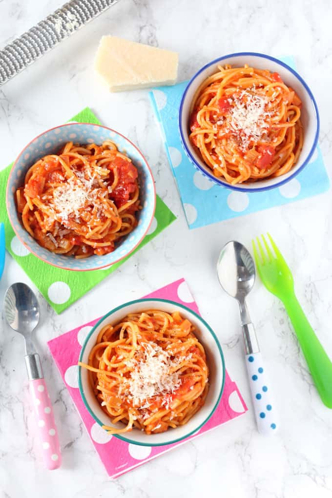 Kids Spaghetti Recipes
 Simple Tomato Spaghetti for Kids My Fussy Eater