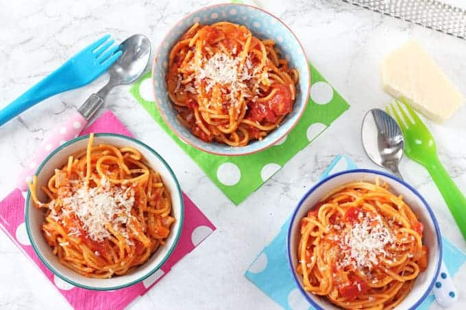 Kids Spaghetti Recipes
 Simple Tomato Spaghetti for Kids My Fussy Eater