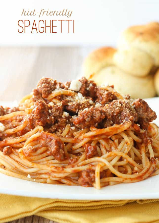 Kids Spaghetti Recipes
 Weekly Menu Plan 74 The Girl Who Ate Everything