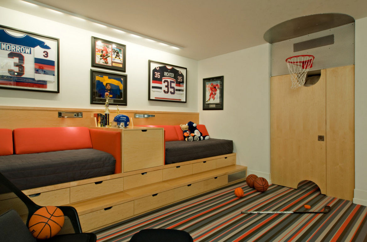 Kids Sports Room Decor
 47 Really Fun Sports Themed Bedroom Ideas