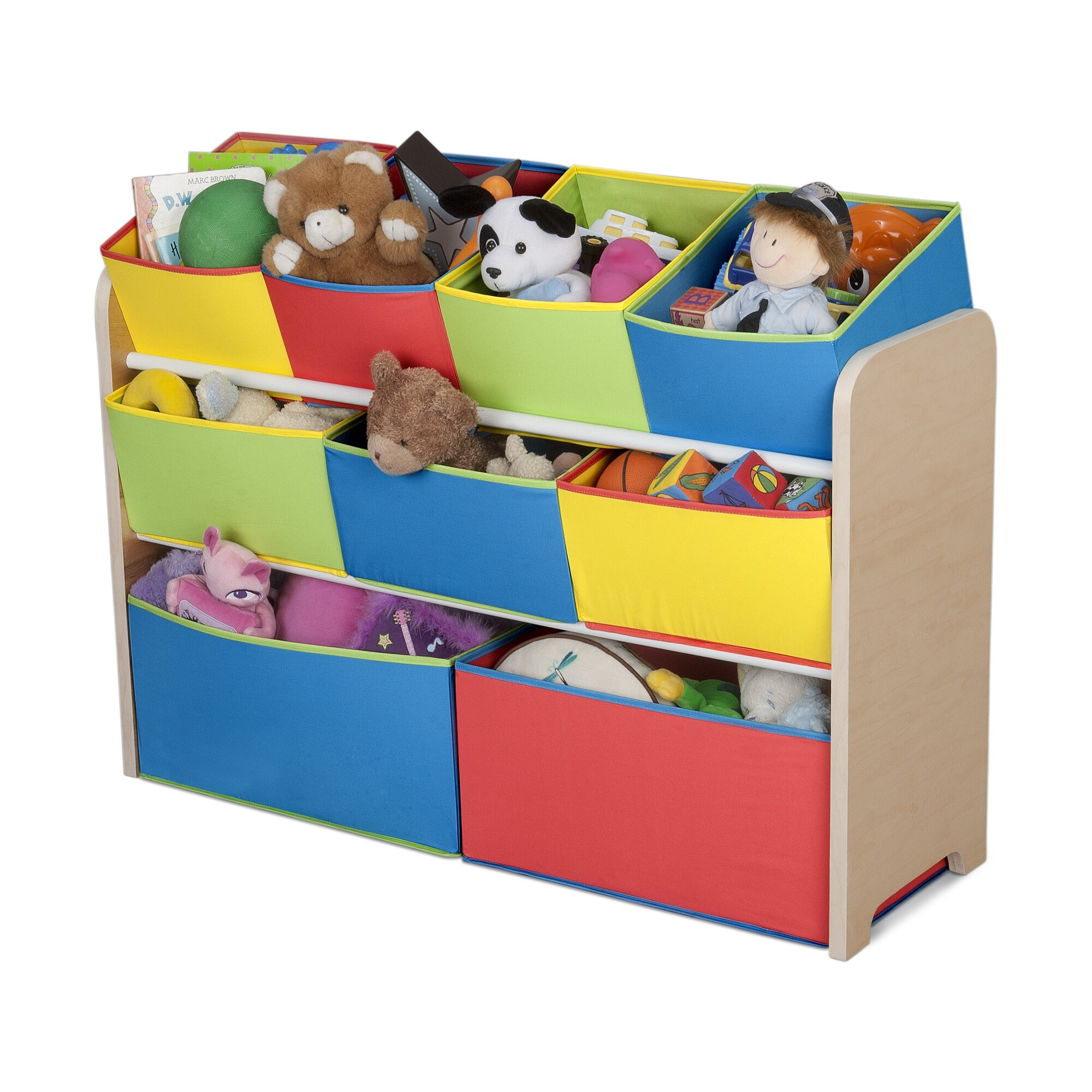 Kids Storage Containers
 Delta Children Multi Color Deluxe Toy Organizer with Bins