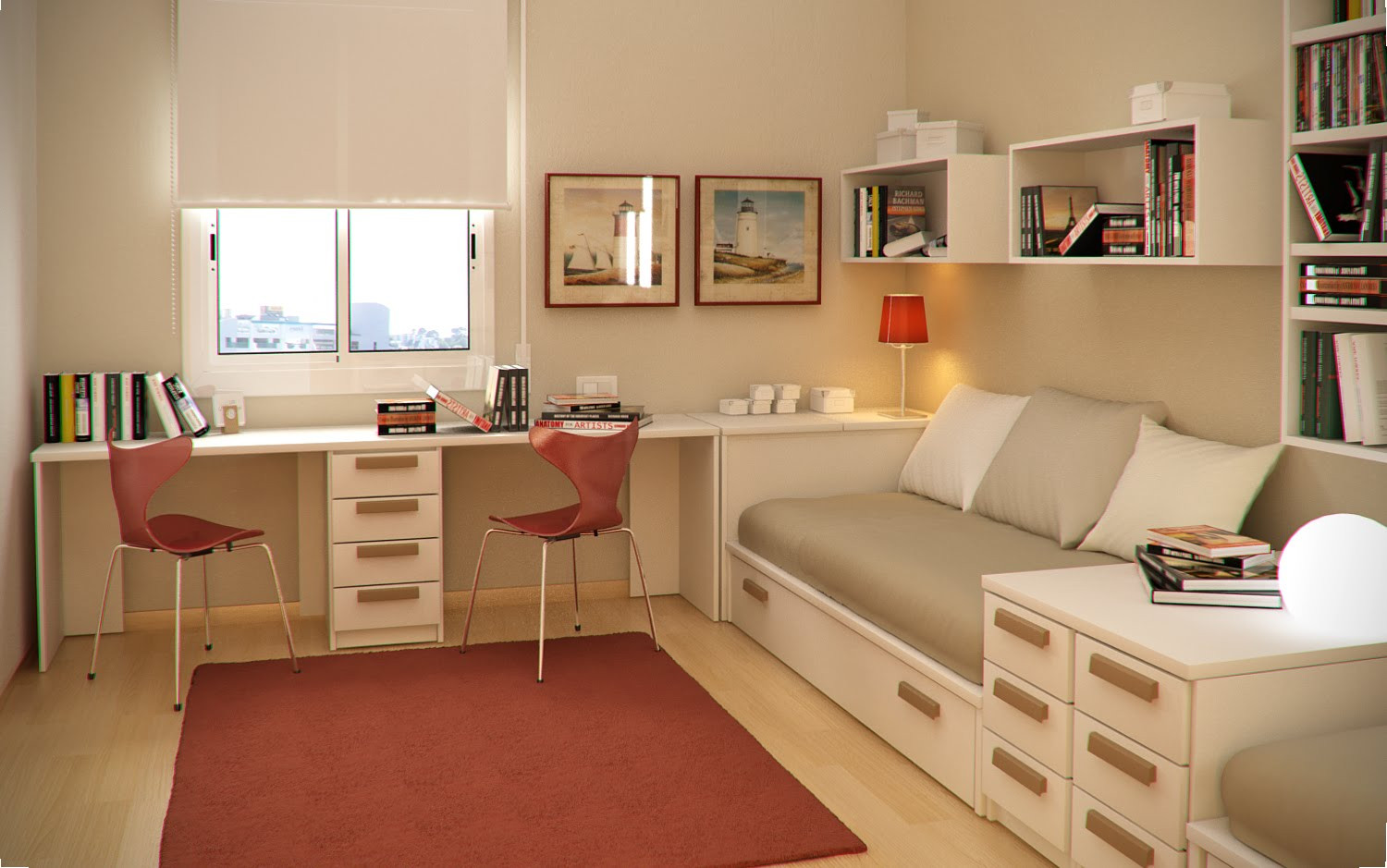 Kids Study Room
 Small Floorspace Kids Rooms