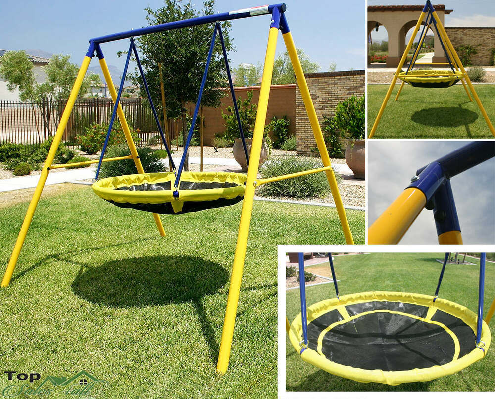Kids Swing Accessories
 Playground Swing Set Toddler Outdoor Backyard Kids UFO