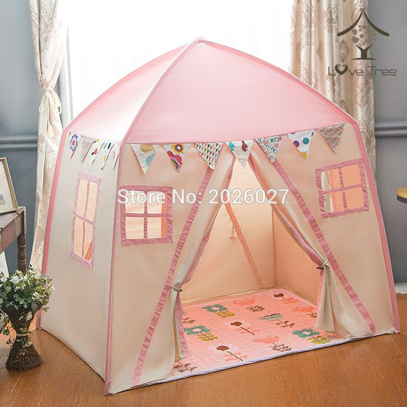 Kids Tent Indoor
 Wholesale Love Tree Kid Play House Cotton Canvas Indoor