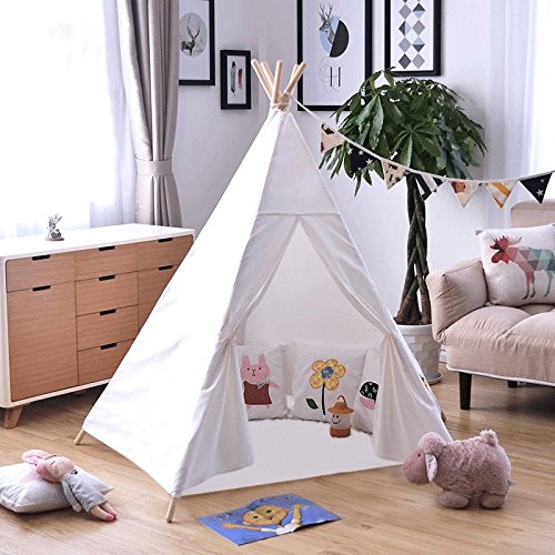 Kids Tent Indoor
 Dalosdream Kids Tent Indoor Teepee Tent for Kids with 5