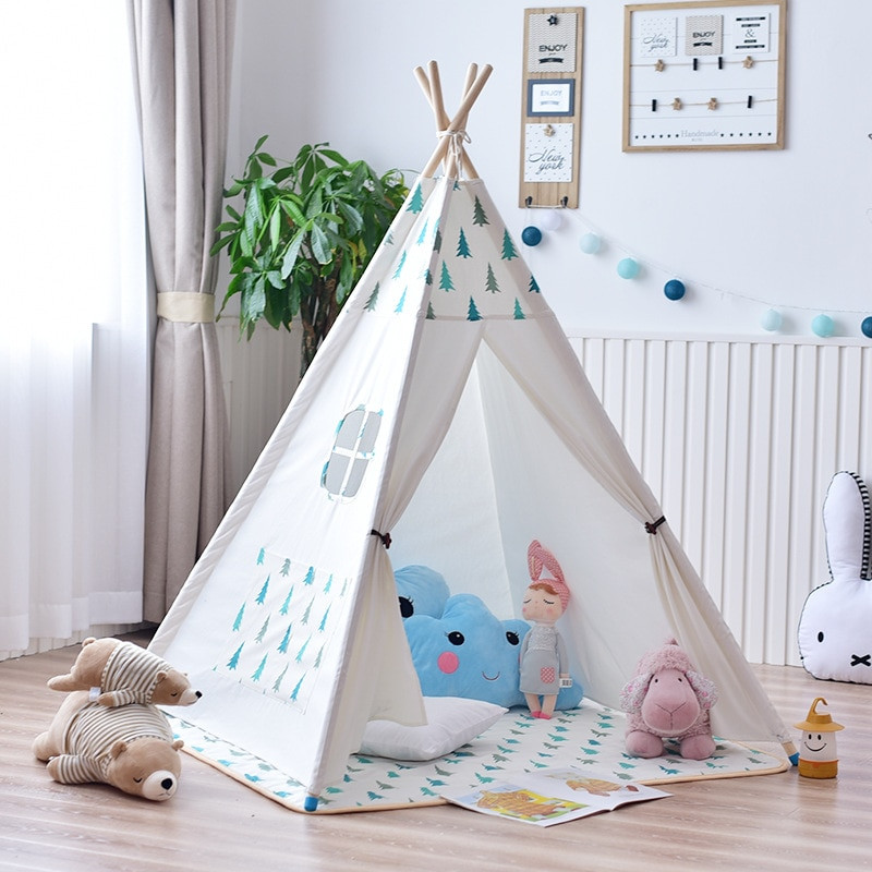 Kids Tent Indoor
 YARD Poles Play Tent For Kids Solid Color Children Indoor