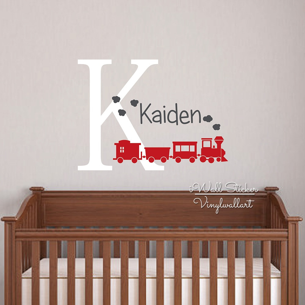 Kids Train Decor
 Aliexpress Buy Baby Nursery Name Wall Sticker