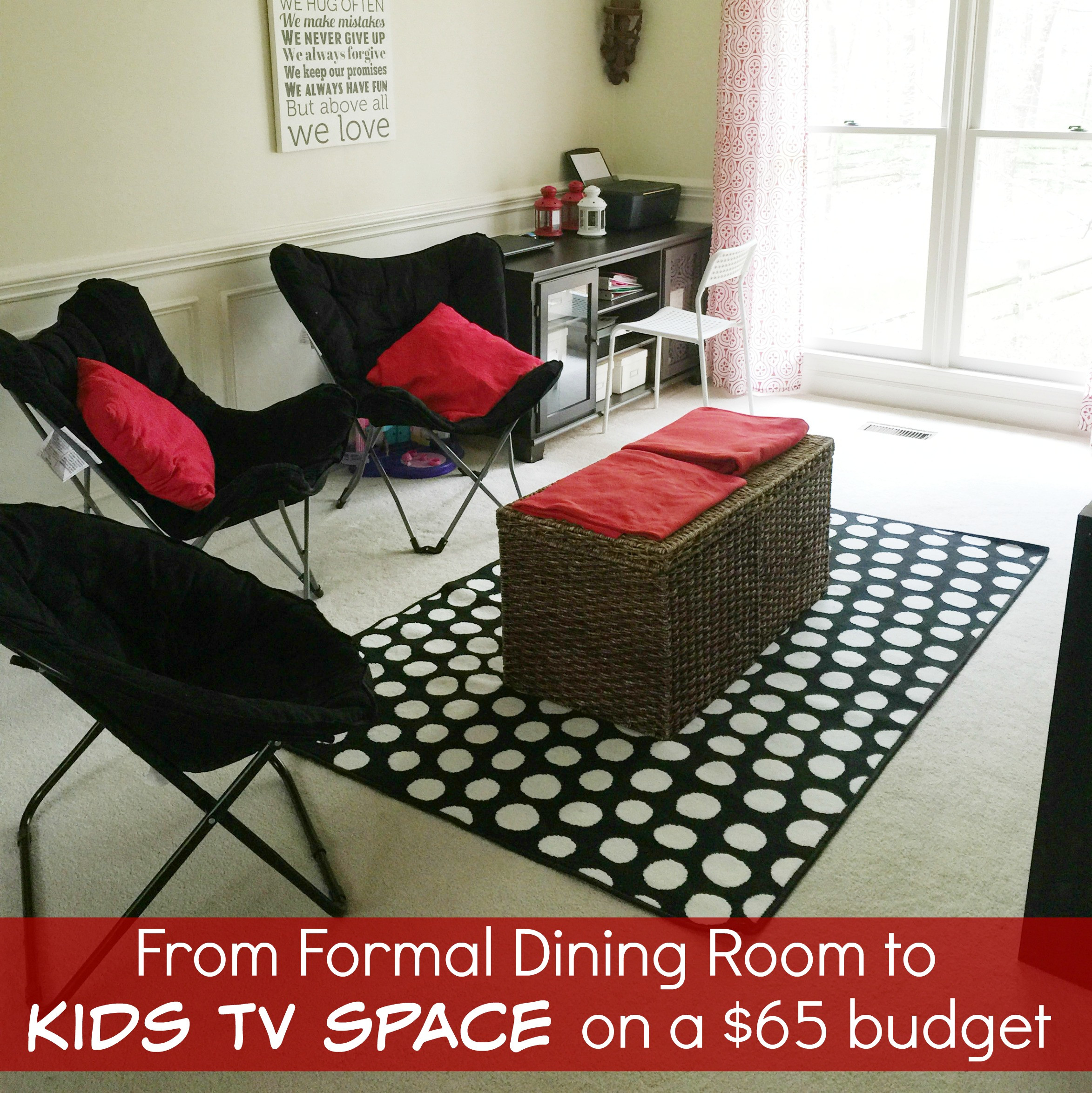 Kids Tv Chair
 Turning A Formal Dining Room Into A Kid’s TV Space