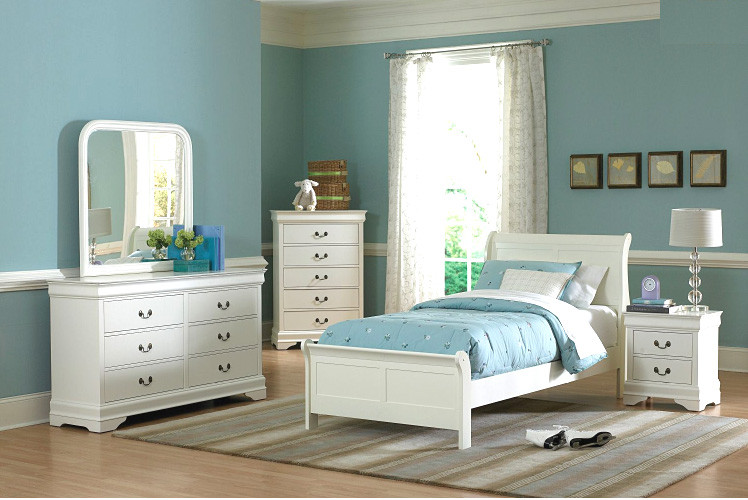 Kids Twin Bedroom Set
 White Twin Bedroom set HE539