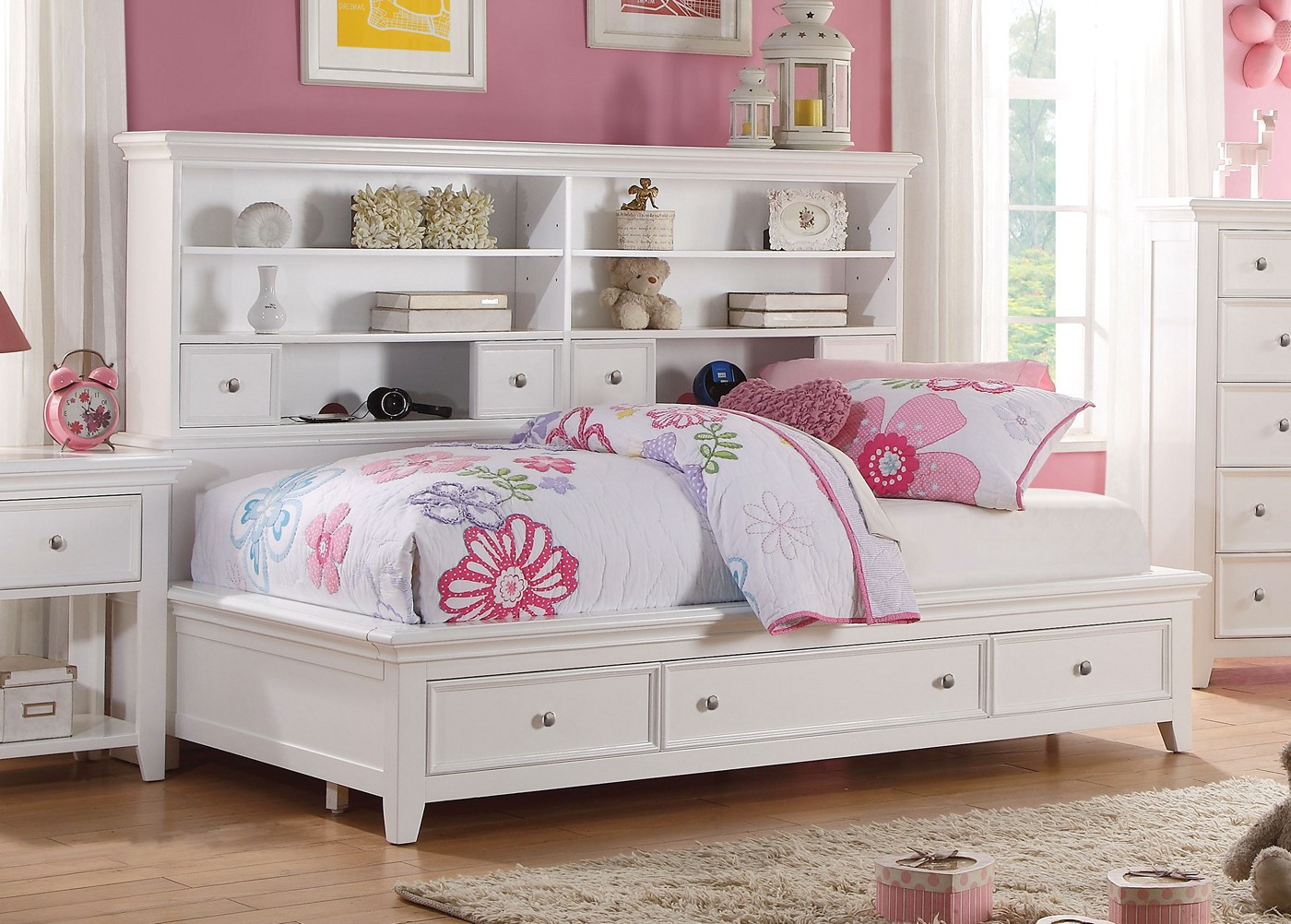 Kids Twin Bedroom Set
 Lacene Kids Traditional Girl s Youth Storage Twin 3 pc